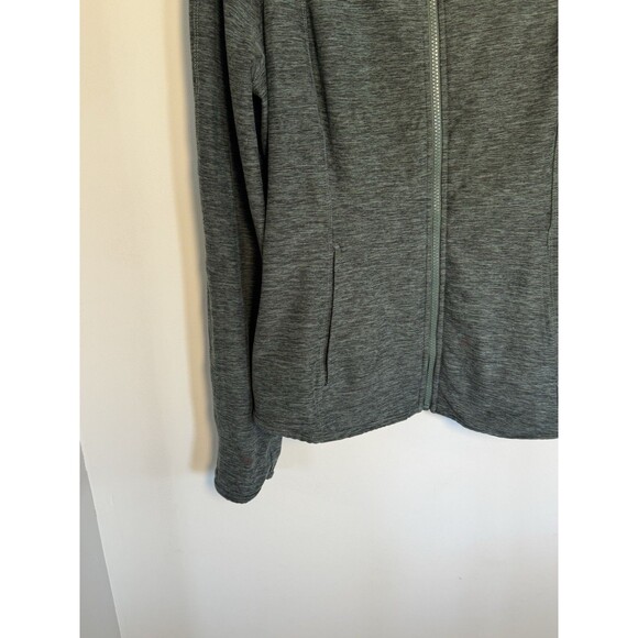 Yogalicious Athletic Jacket Women's XXL Green Full Zip Long Sleeve Mock Neck - Picture 6 of 10